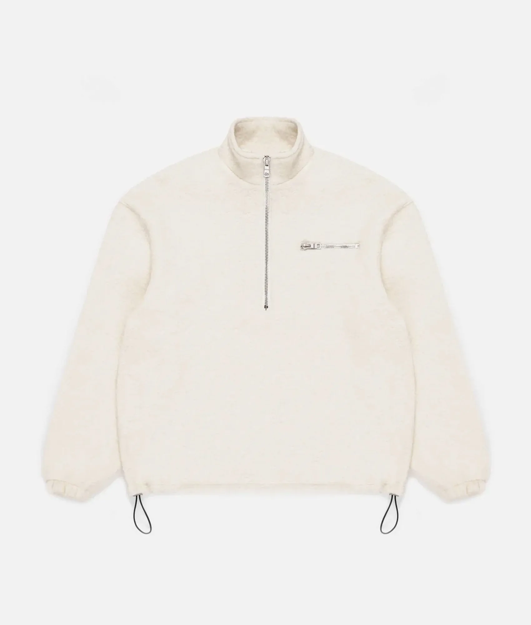 Oversized Fit Boucle Quarter Zip Jumper