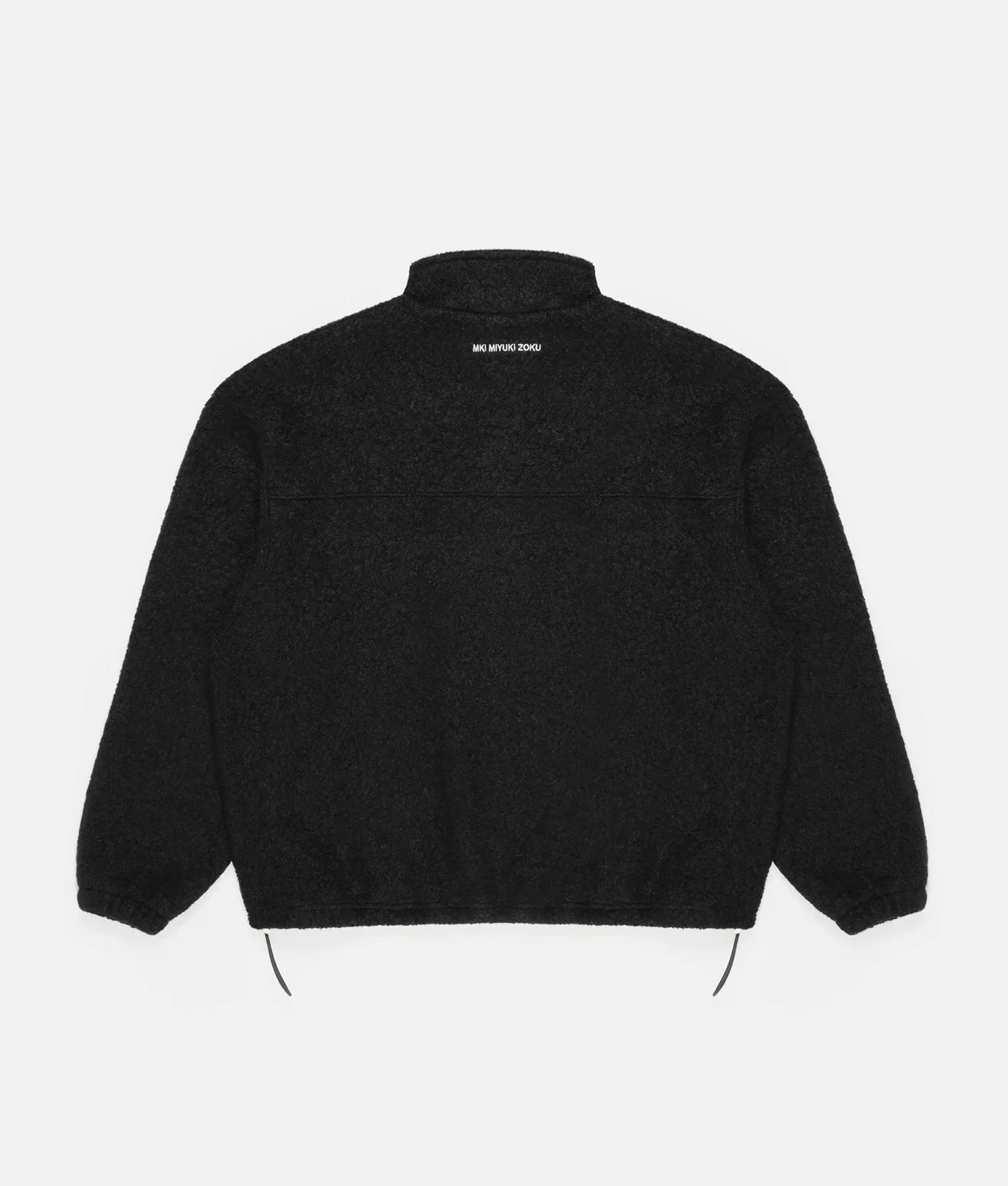 Oversized Fit Boucle Quarter Zip Sweatshirt