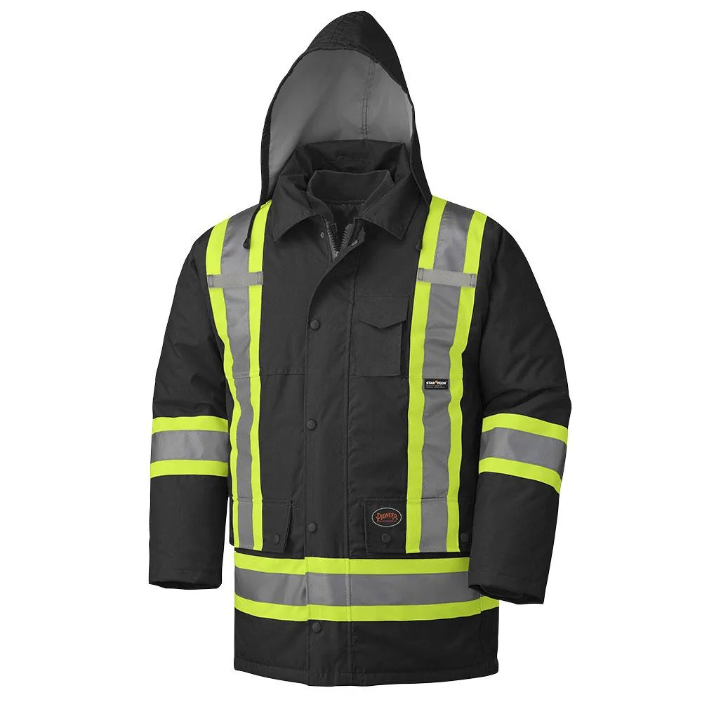 Parka - Pioneer Unisex Hi-Viz 100% Waterproof 7-in-1 Safety Parka, 5021BB / 5020BB / 5026