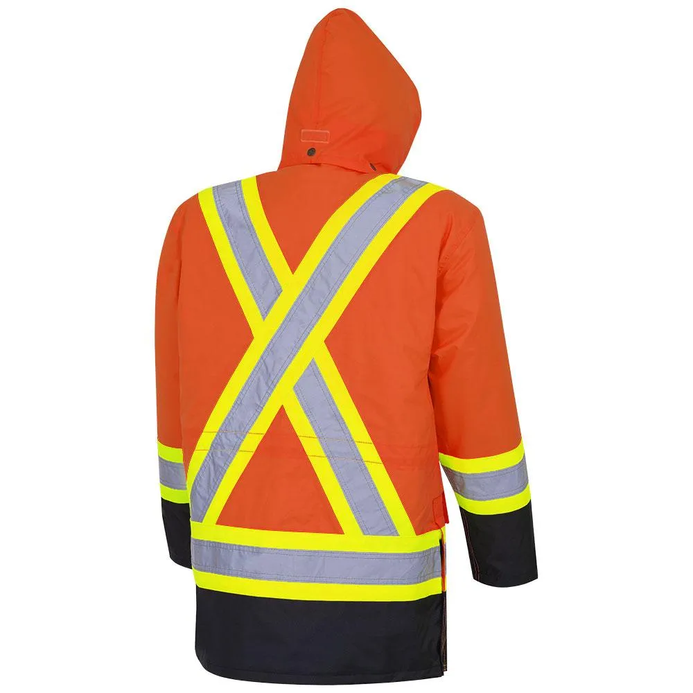 Parka - Pioneer Unisex Hi-Viz 100% Waterproof 7-in-1 Safety Parka, 5021BB / 5020BB / 5026