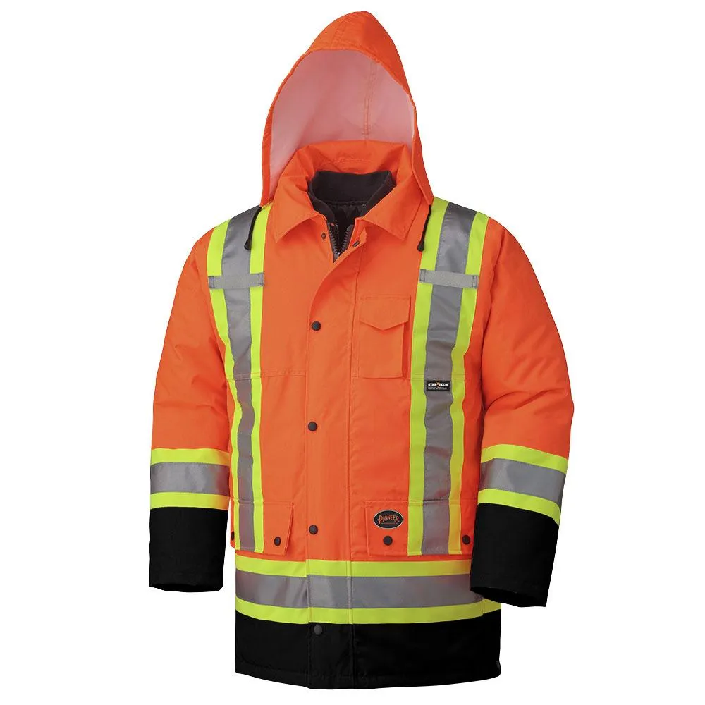 Parka - Pioneer Unisex Hi-Viz 100% Waterproof 7-in-1 Safety Parka, 5021BB / 5020BB / 5026