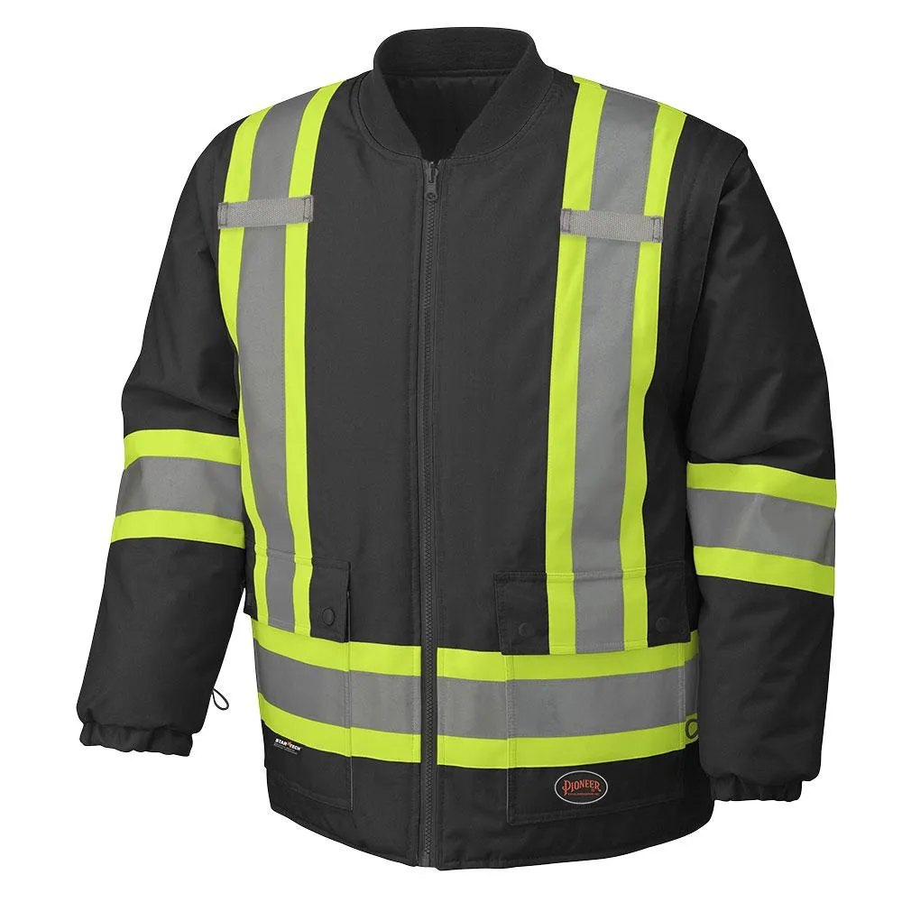 Parka - Pioneer Unisex Hi-Viz 100% Waterproof 7-in-1 Safety Parka, 5021BB / 5020BB / 5026