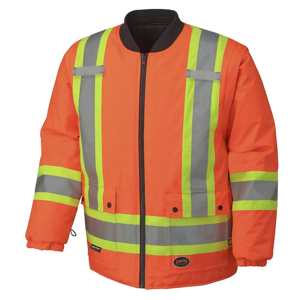 Parka - Pioneer Unisex Hi-Viz 100% Waterproof 7-in-1 Safety Parka, 5021BB / 5020BB / 5026