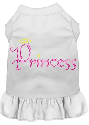 Princess Rhinestone Dress White Sm