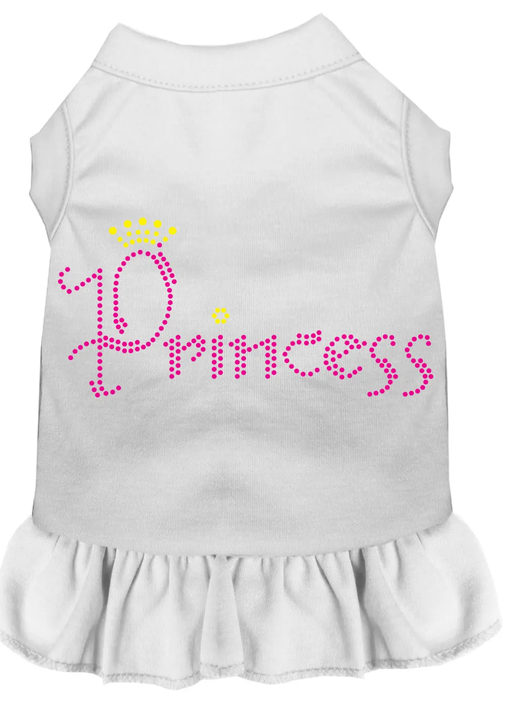 Princess Rhinestone Dress White Sm
