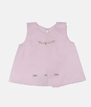 Purple Roses Baby Shirt - Pink