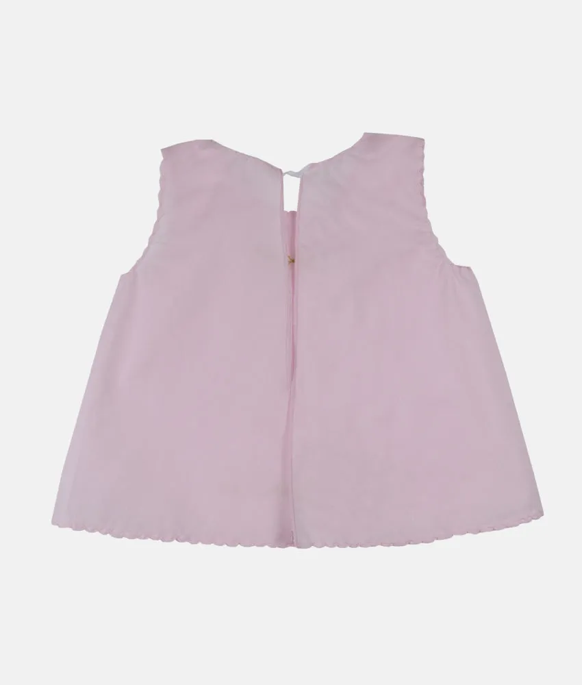 Purple Roses Baby Shirt - Pink