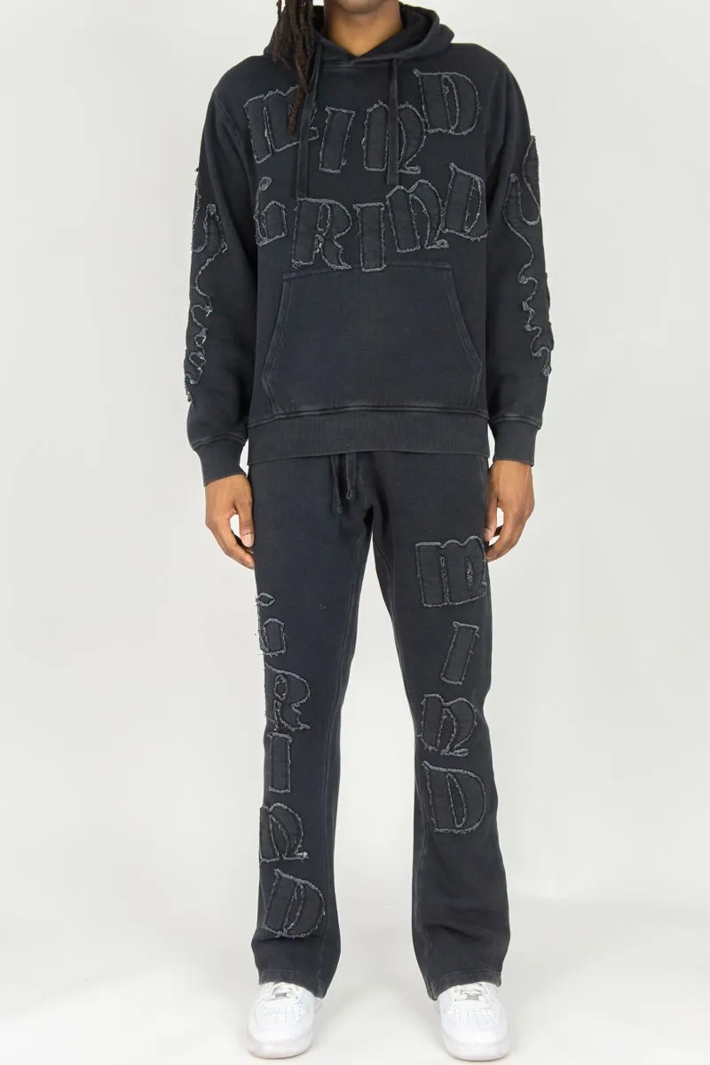 REBEL MINDS MIND GRIND JOGGER PANTS BLACK