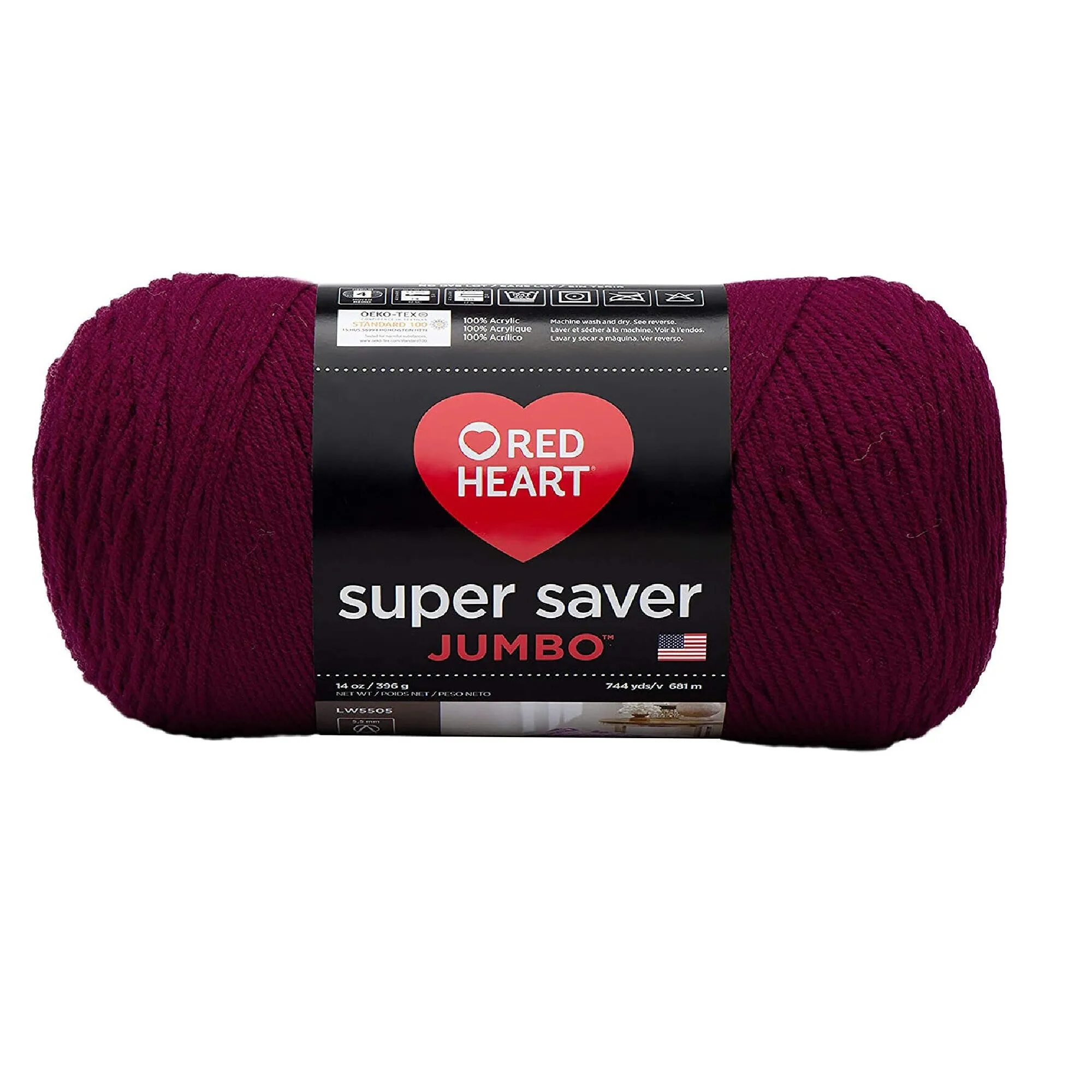 RED HEART Super Saver Jumbo Yarn | Burgundy