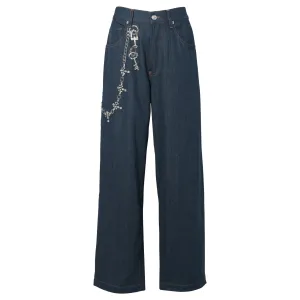 RELAXED TROMPE L'OEIL JEANS / NAVY