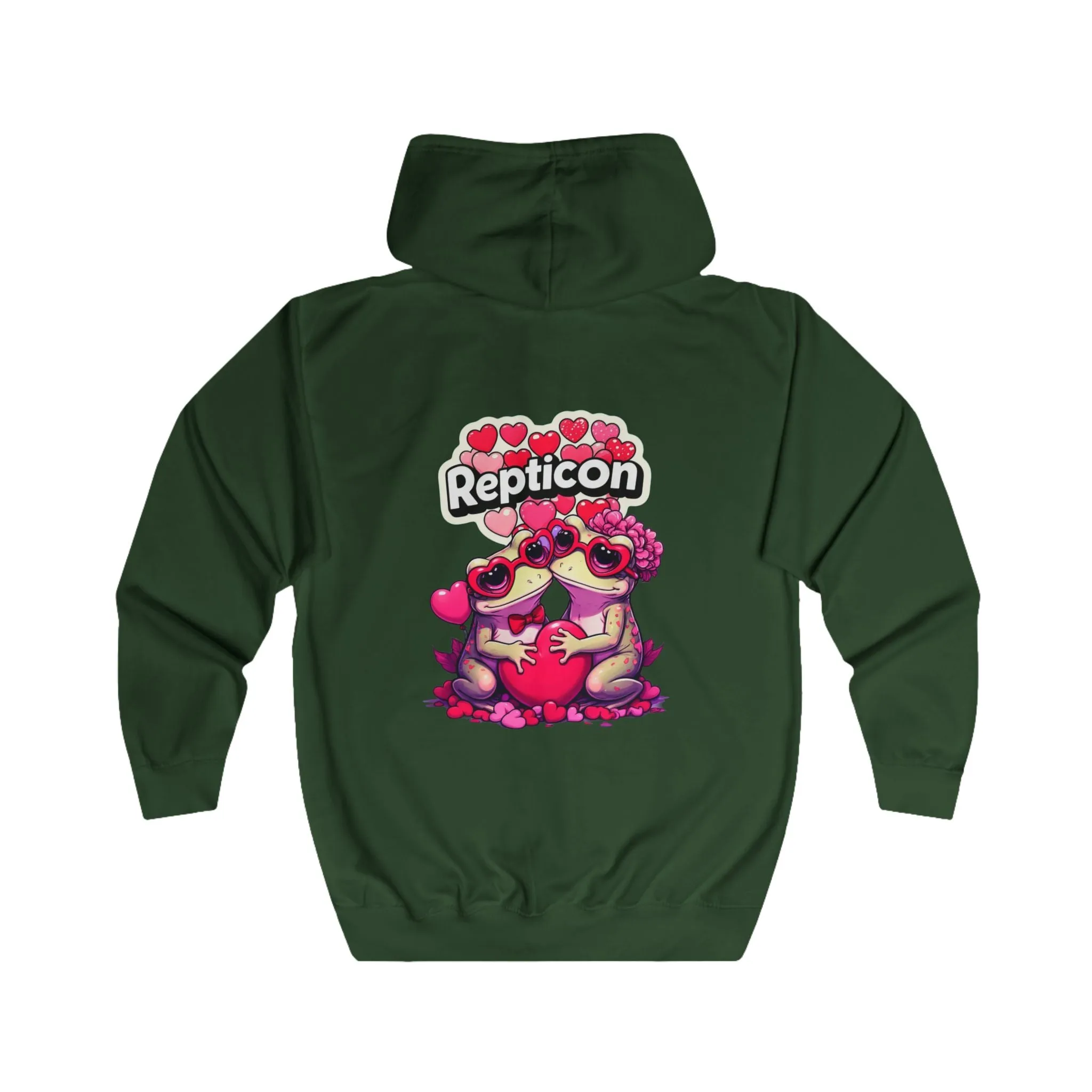 Repticon Unisex Full Zip Hoodie w/ Valentine Toads