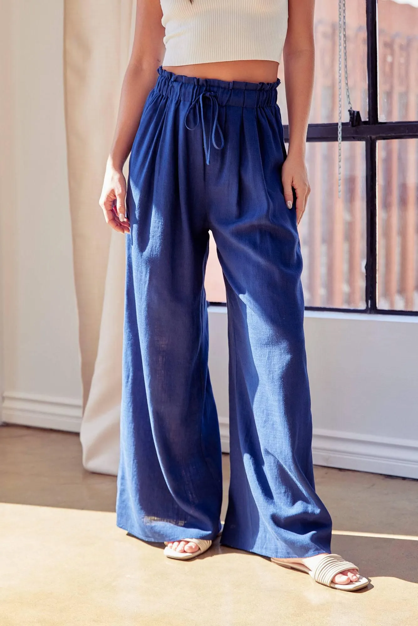 RESORT READY LINEN Luxury Palazzo Vacation Pants