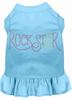 Rhinestone Rockstar Dress Baby Blue Lg