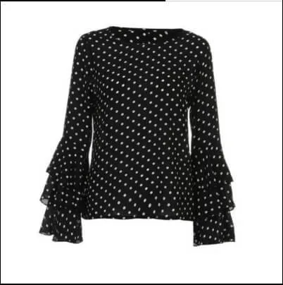 Scoop Polka Pot Long Sleeves Regular T-shirt