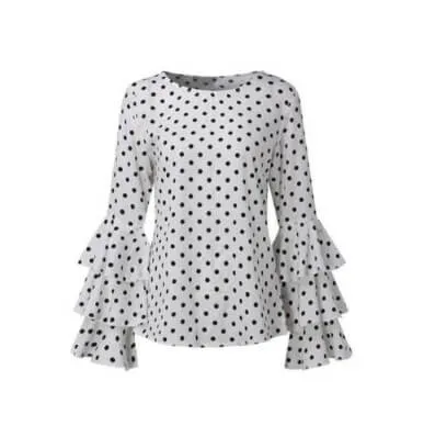 Scoop Polka Pot Long Sleeves Regular T-shirt