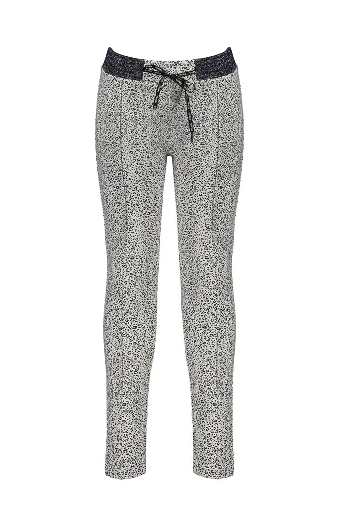 Secler Pants With Pintucks - Animal Print
