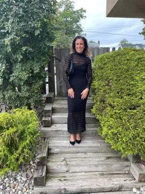 Simone Lace Turtleneck Dress