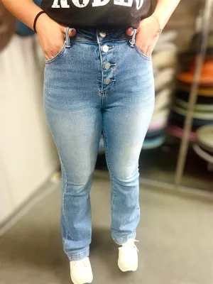 Slade- high rise boot cut Risen jeans