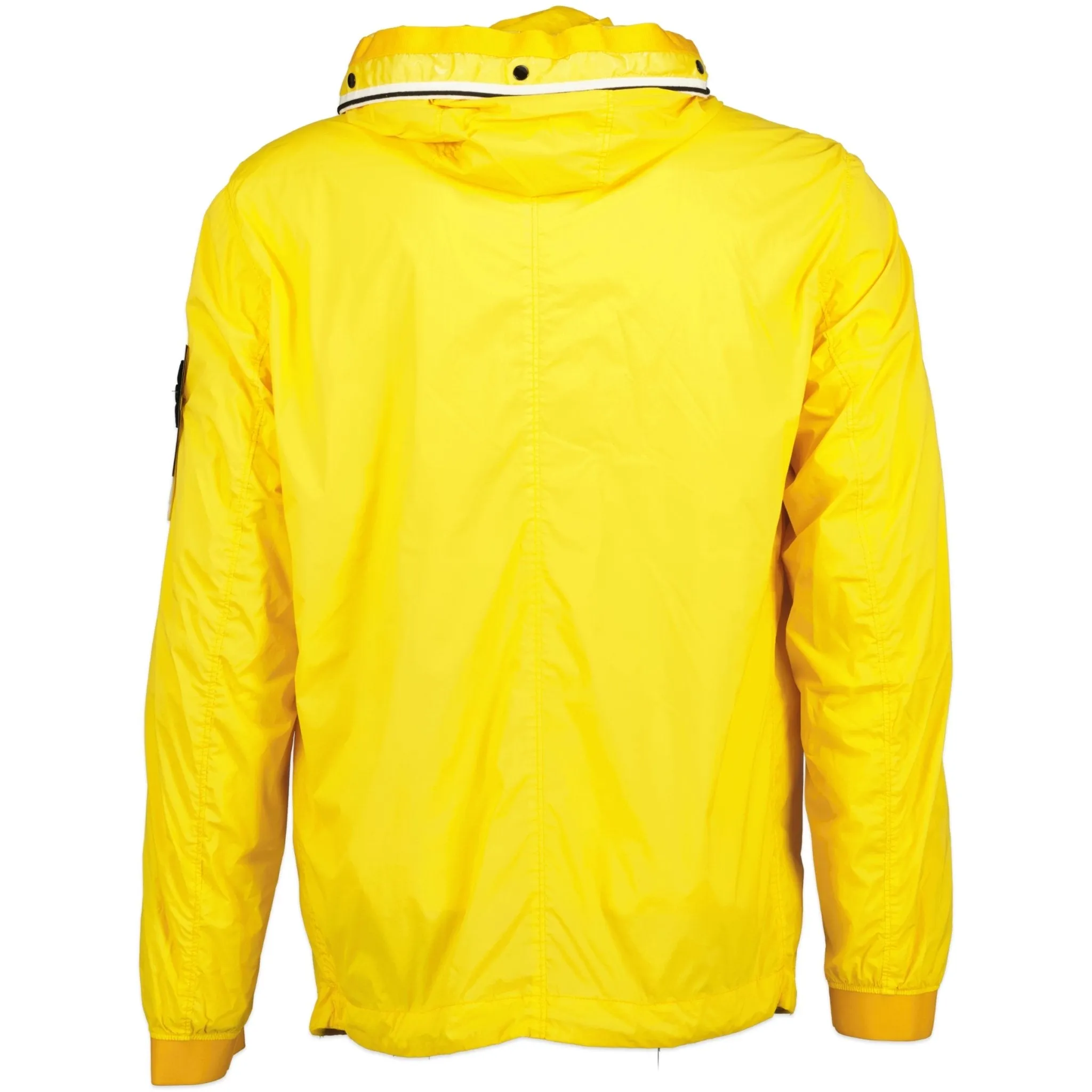 Stone Island Nylon-TC Hooded Rain Jacket Yellow