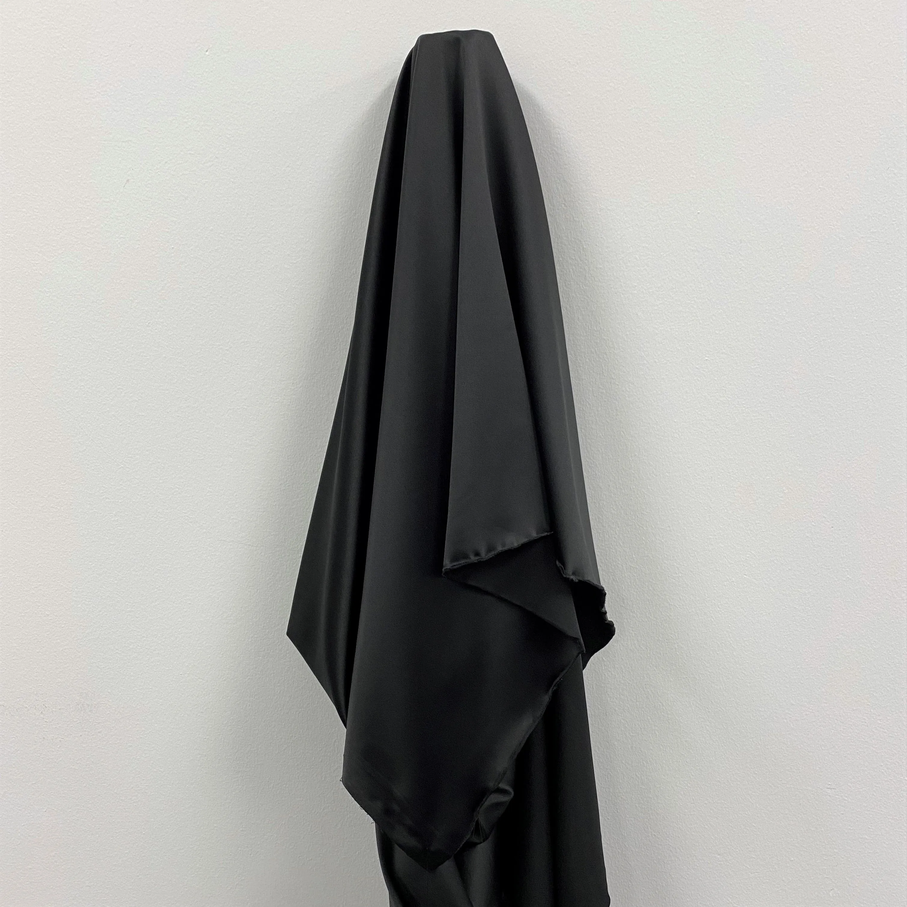 Stretch Polyester Lining Black