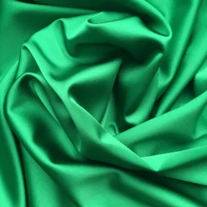 Stretch Polyester Satin Emerald