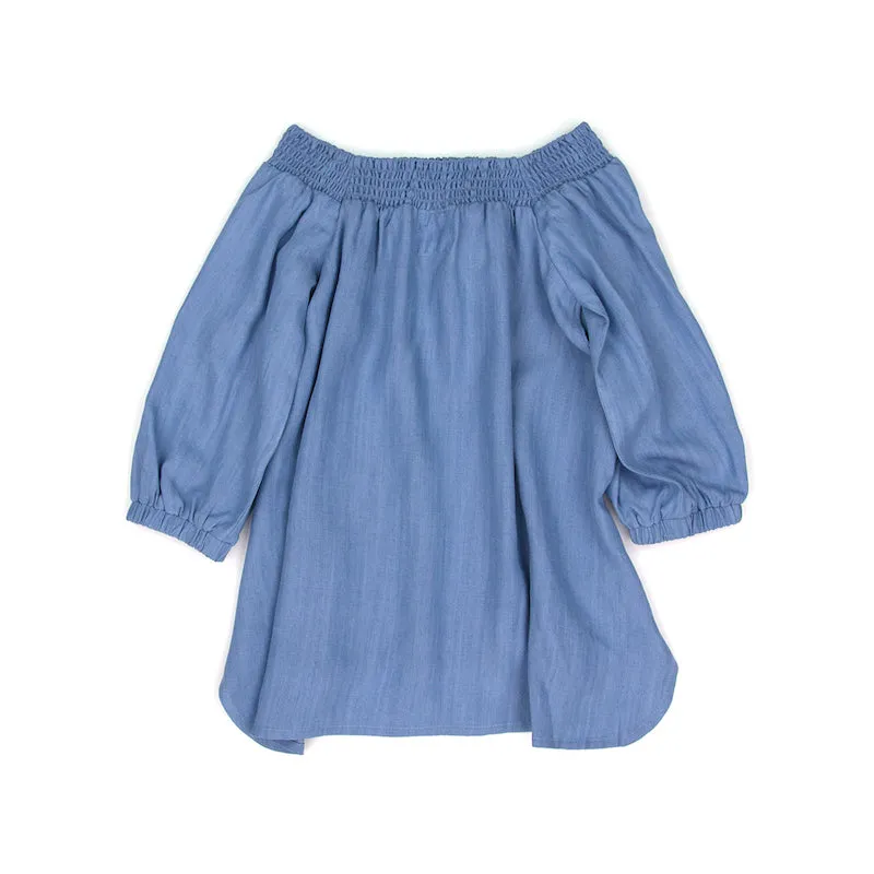 Sudo Boheme Embroided Blouse Chambray