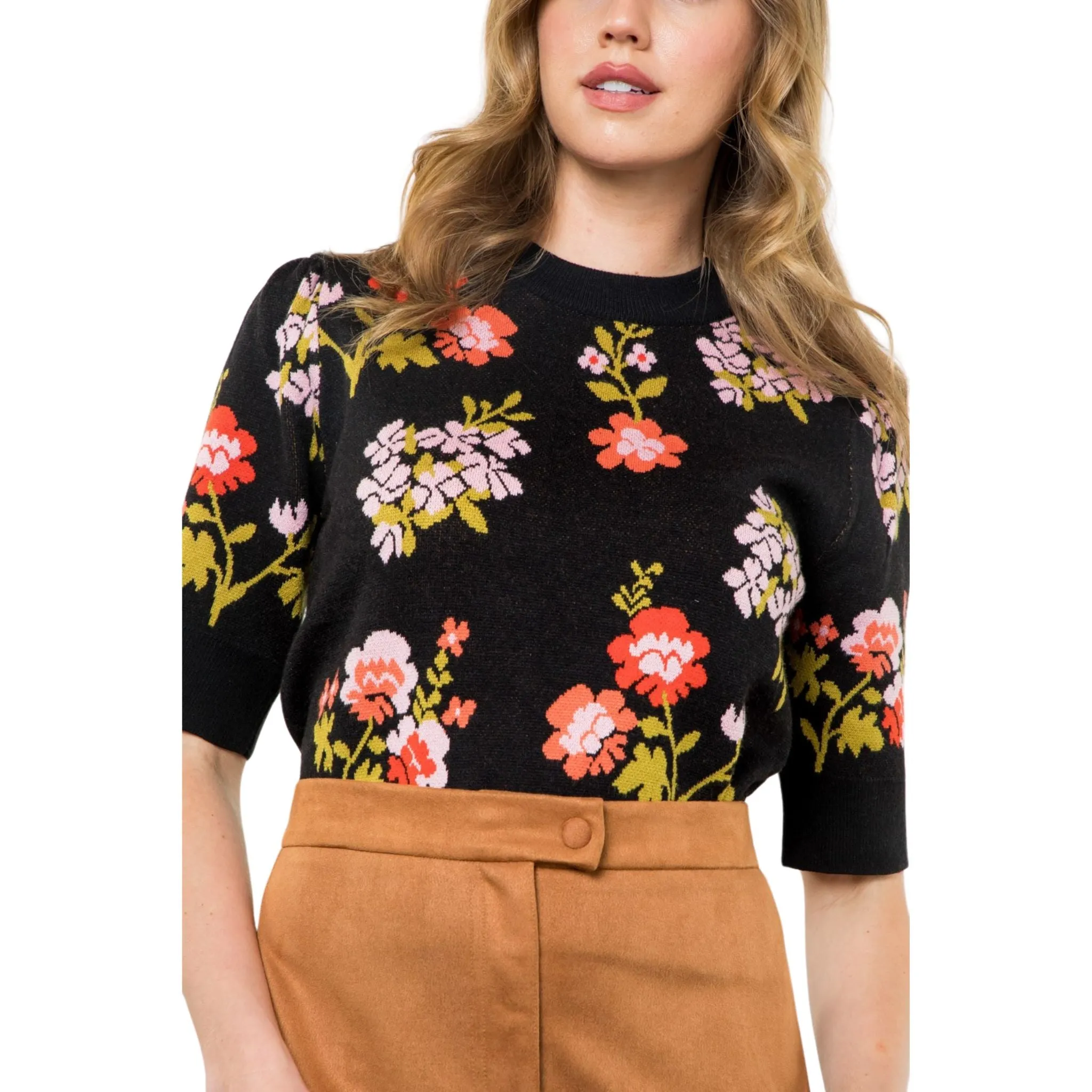 THML Floral Print Sweater