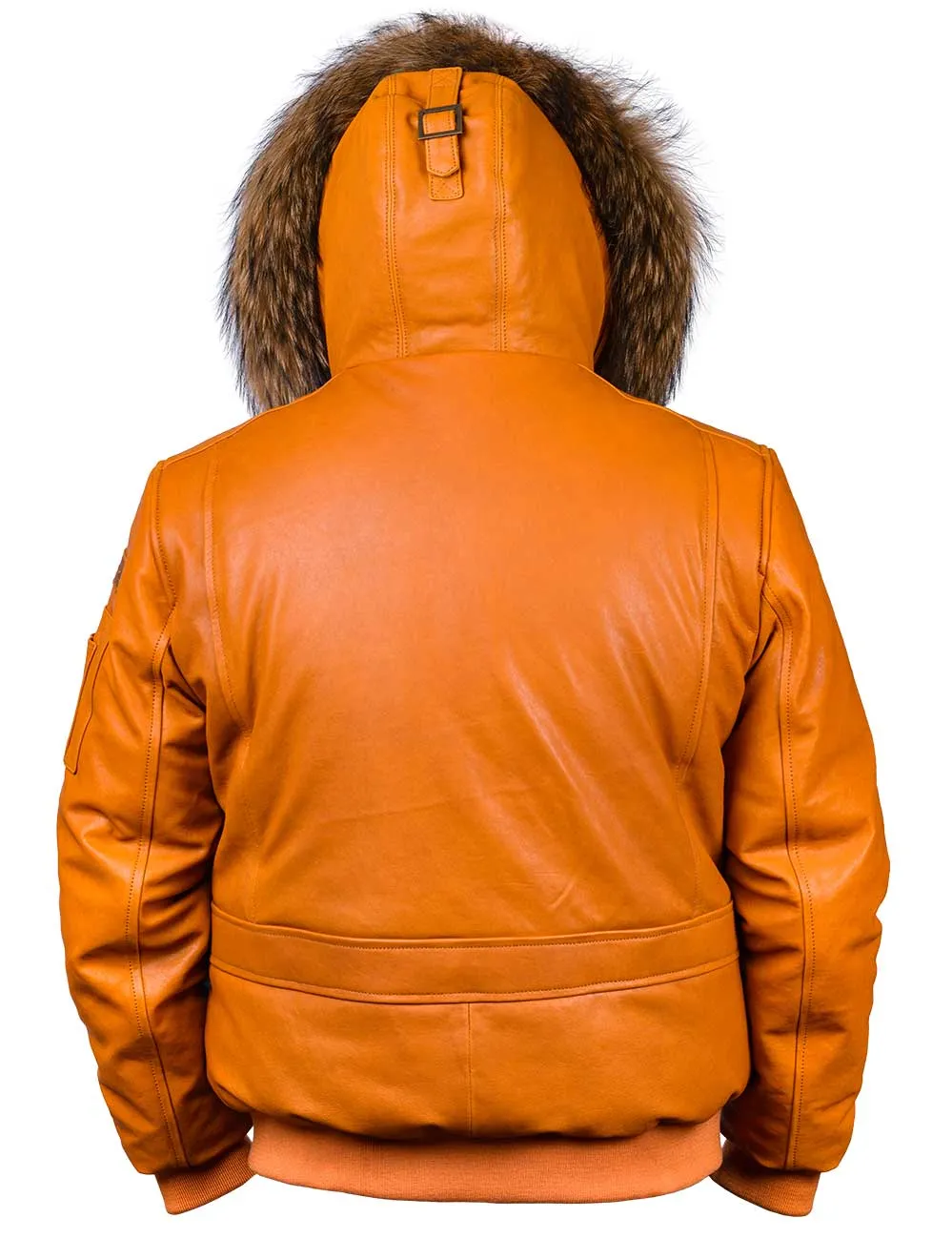 Togo Men's Leather Parka orange Art. 520