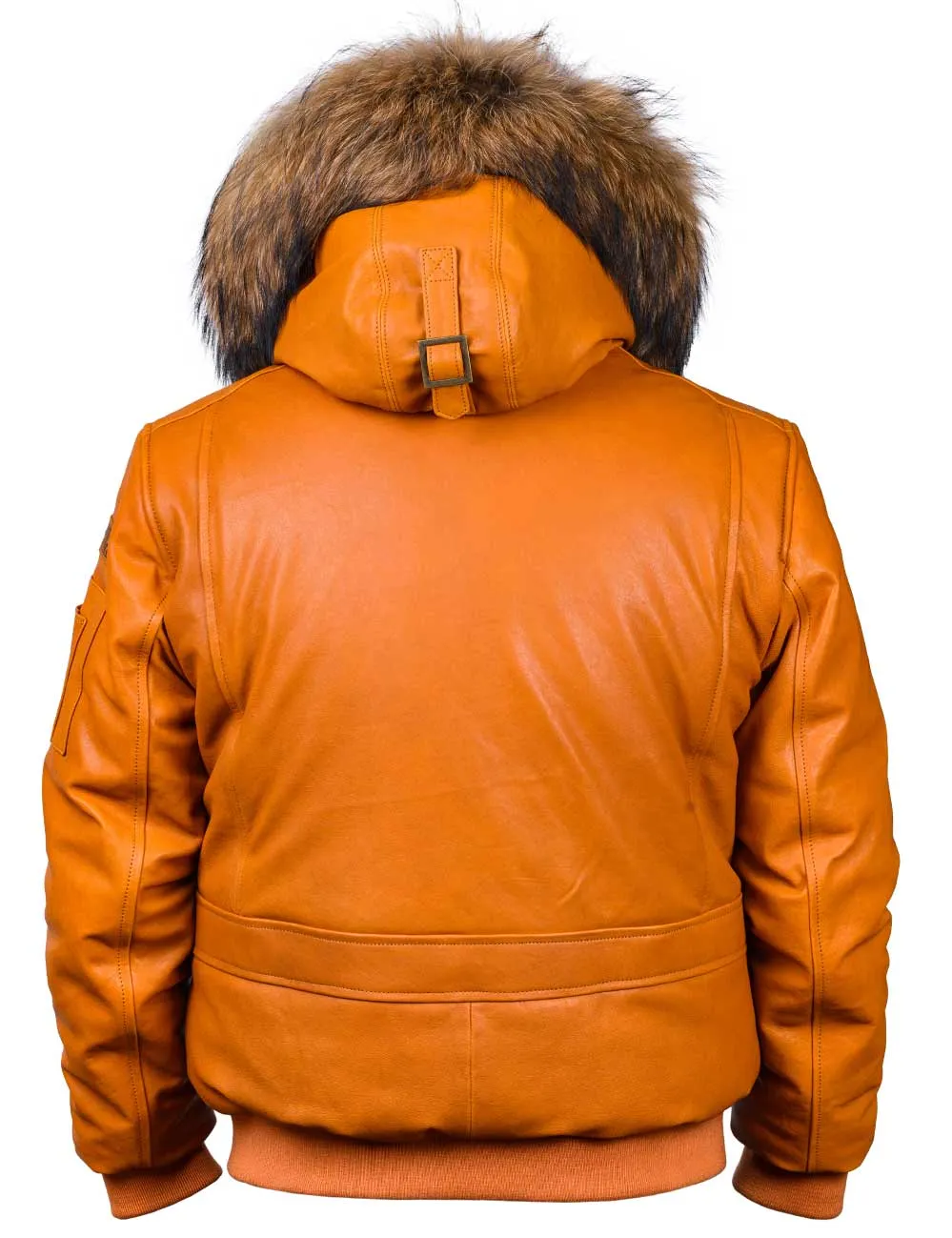 Togo Men's Leather Parka orange Art. 520