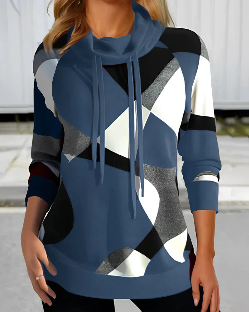 Trendy Color-block Hoodie