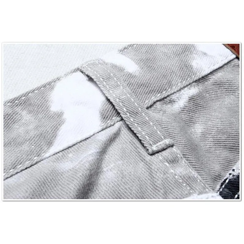 USA Flag Printed Stylish Slim Fit Jeans