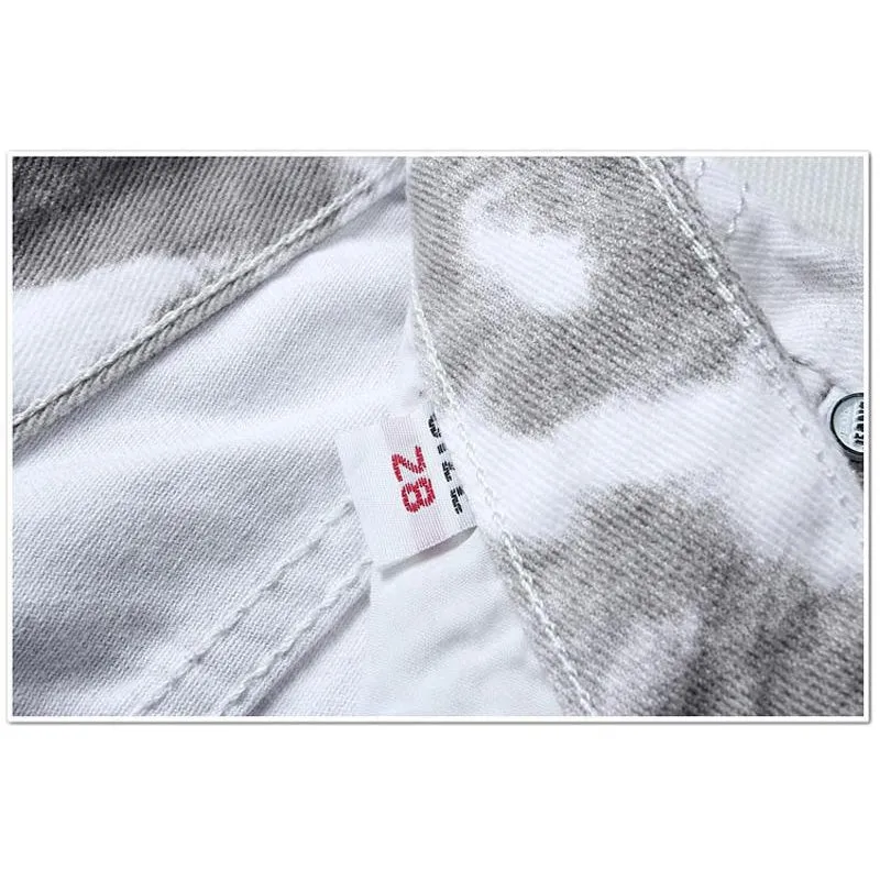 USA Flag Printed Stylish Slim Fit Jeans