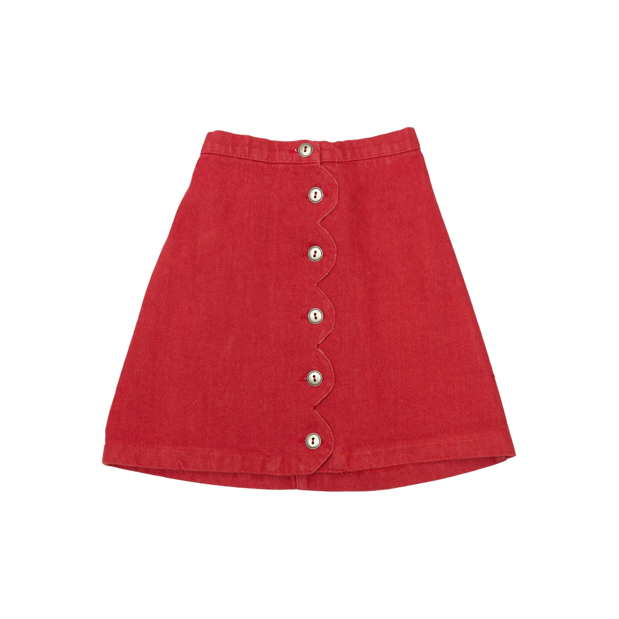 Wave Skirt - Red Jeans
