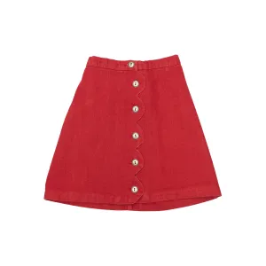 Wave Skirt - Red Jeans