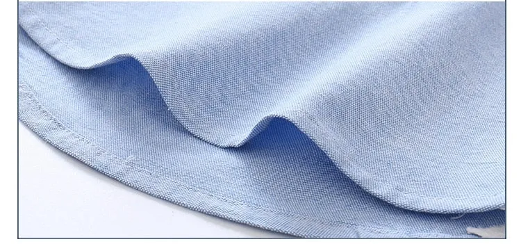 White Blue Short Sleeve Shirt