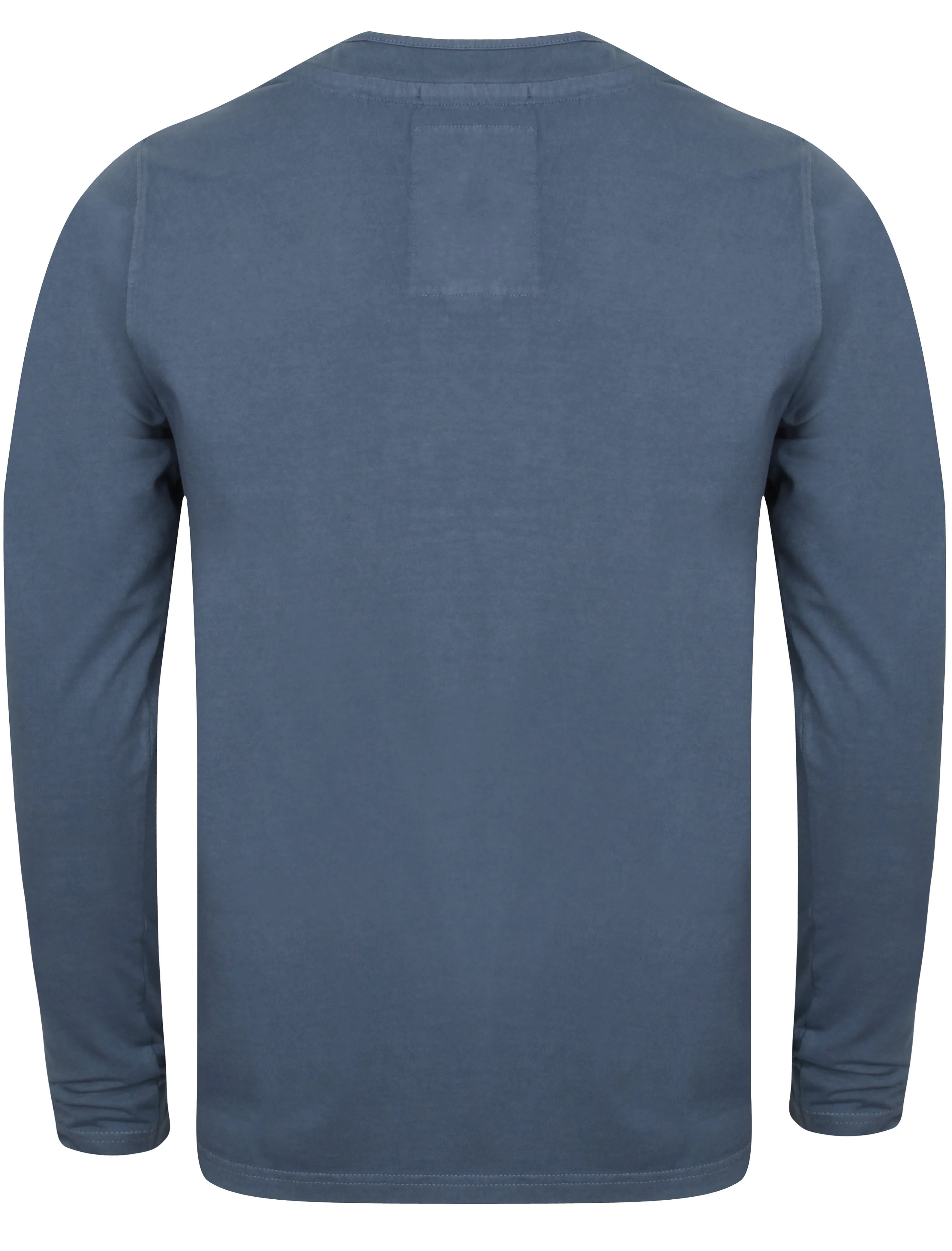 Winter Pines Long Sleeve Henley Top in Vintage Indigo - Tokyo Laundry