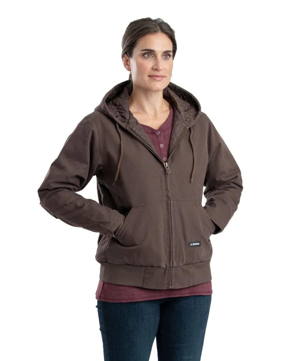 Women's Insulated Duck Hooded Active Jacket