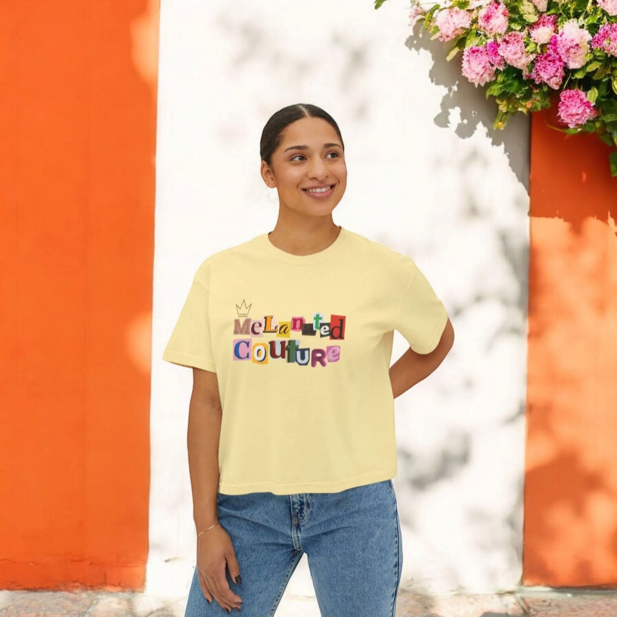 Womens Oversized Boxy Comfort Tee Ethically Sourced Cotton with Vibrant Eco-Friendly Dyes