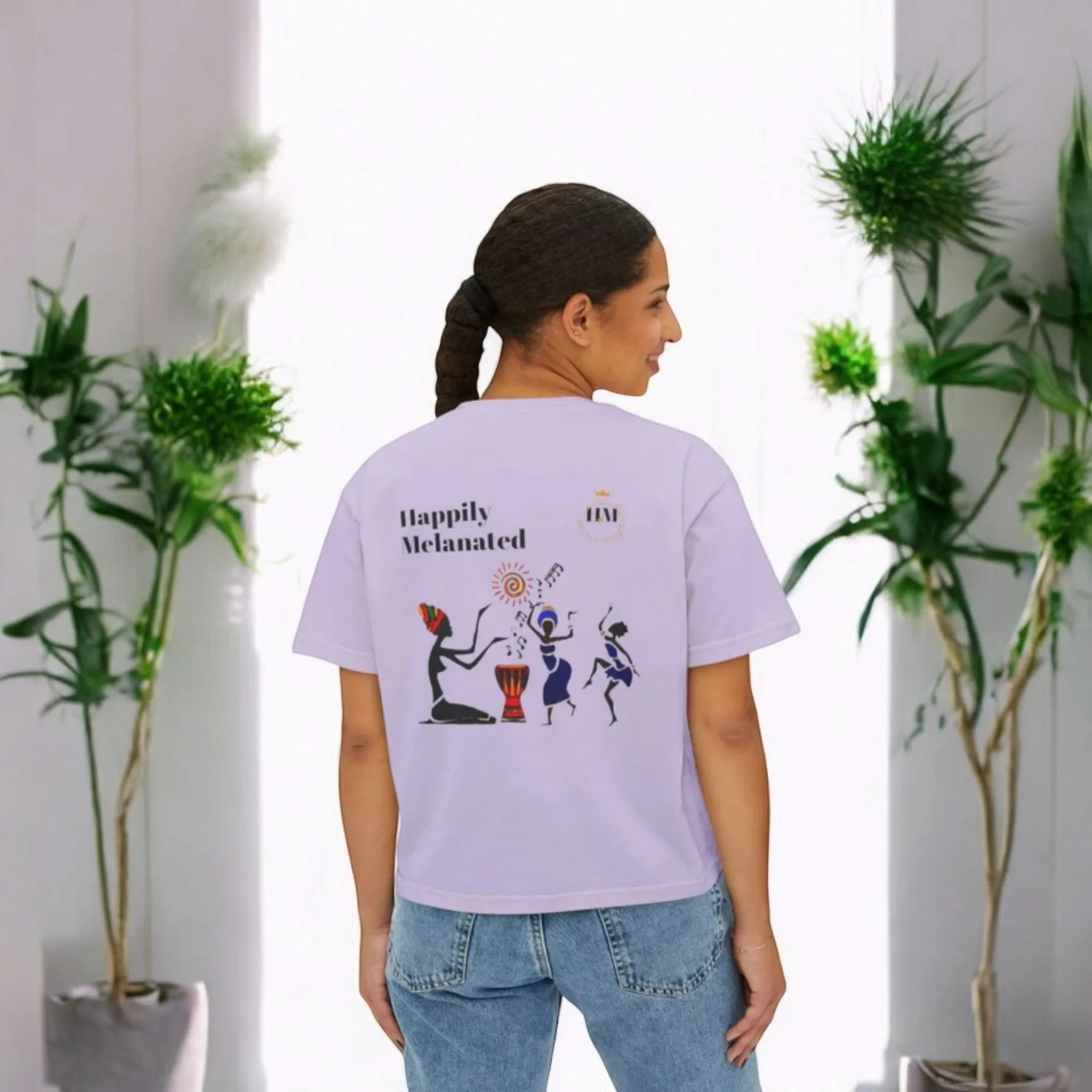 Womens Oversized Boxy Comfort Tee Ethically Sourced Cotton with Vibrant Eco-Friendly Dyes