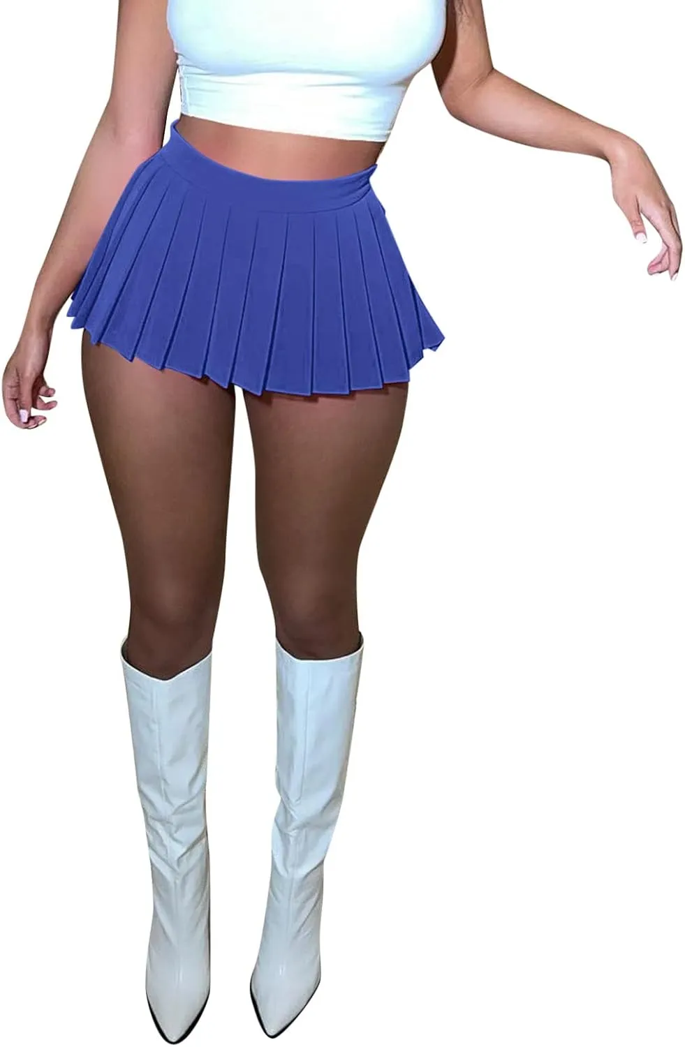 Women's Skirts for Summer Tennis High Elastic Waist Trendy Pleated Sports Mini Skirts for Women Trendy Clothes
