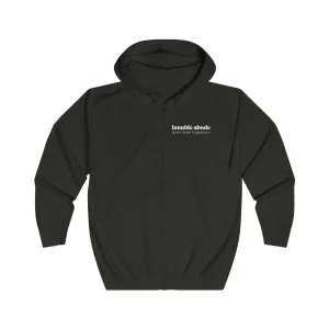Zip-Up Unisex Hoodie - Dark Colors w/ White Retro Logo